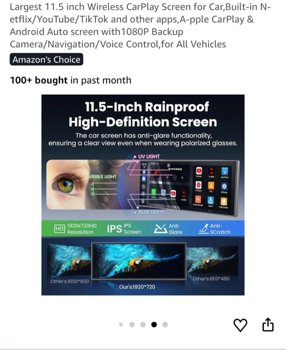 11.5 inch Wireless CarPlay Screen image indicator(6)