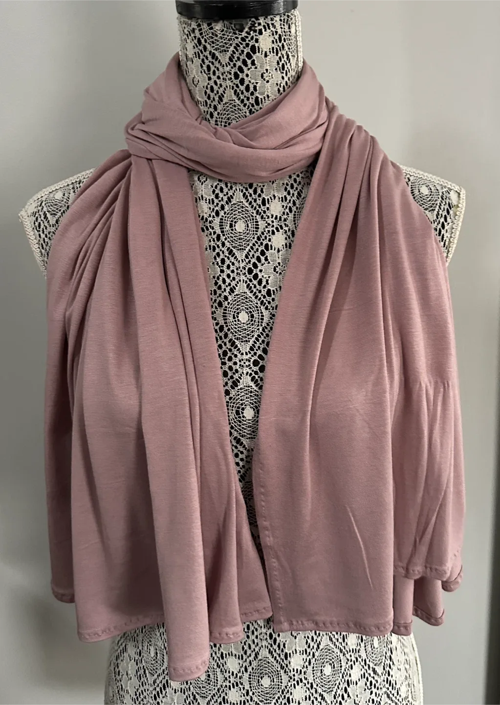 Dusty Rose Scarf - Jersey - New - $7 - East York