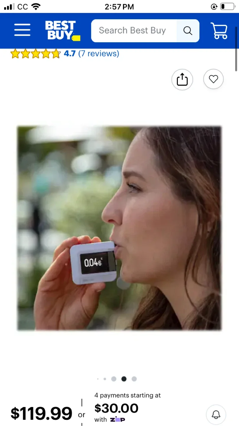BACtrack Personal Breathalyzer image indicator(9)