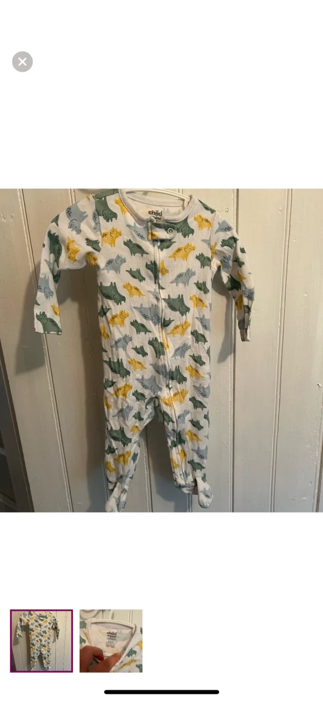 Child of Mine Carter's 3-6M Dinosaur Onesie