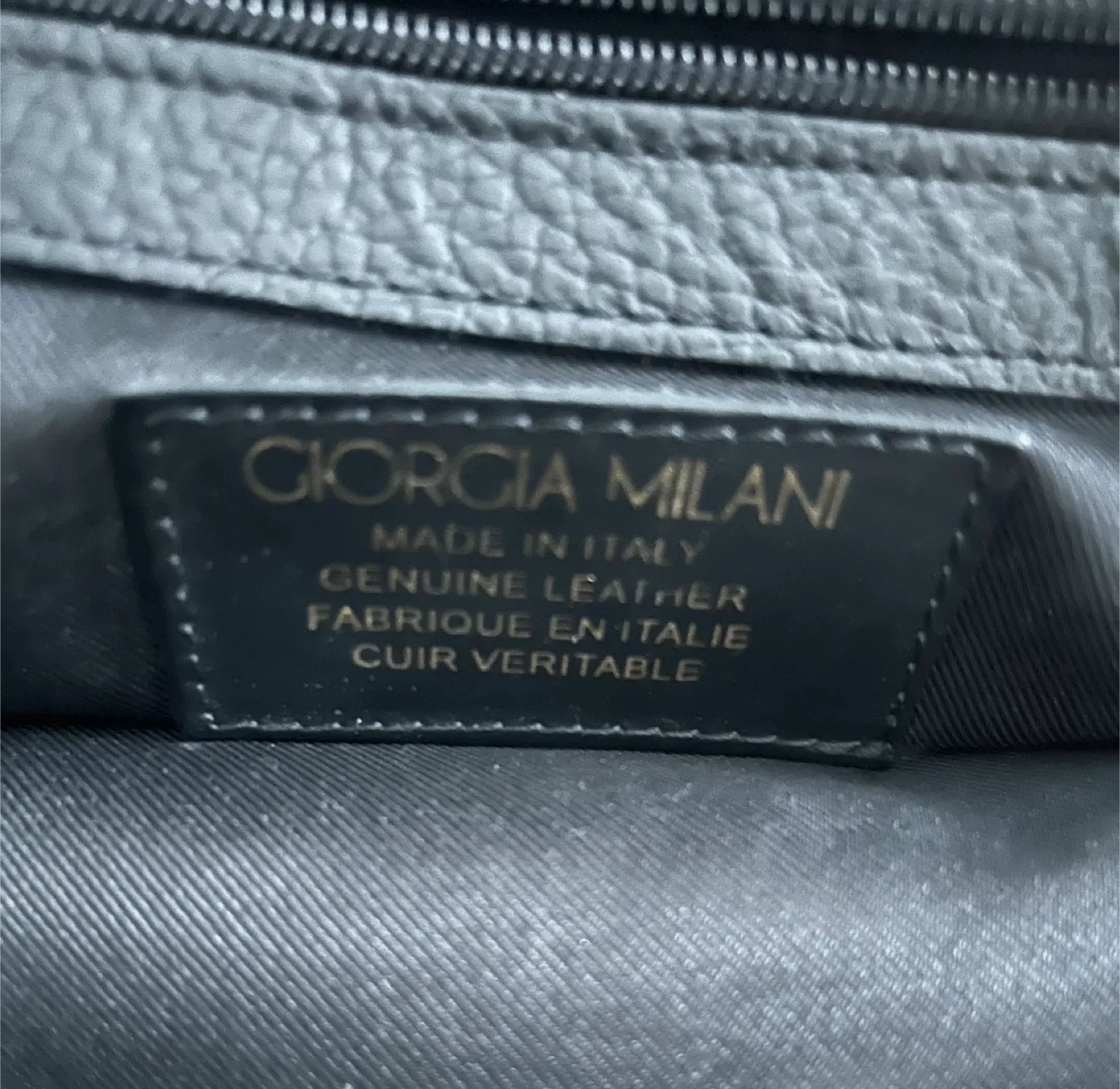 Giorgia Milani Black Leather Purse image indicator(3)
