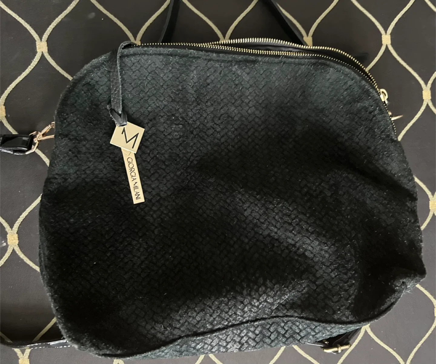 Giorgia Milani Black Leather Purse