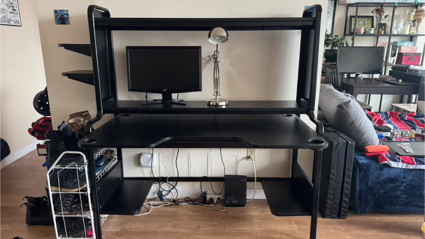 IKEA Fredde Gaming Desk (black)