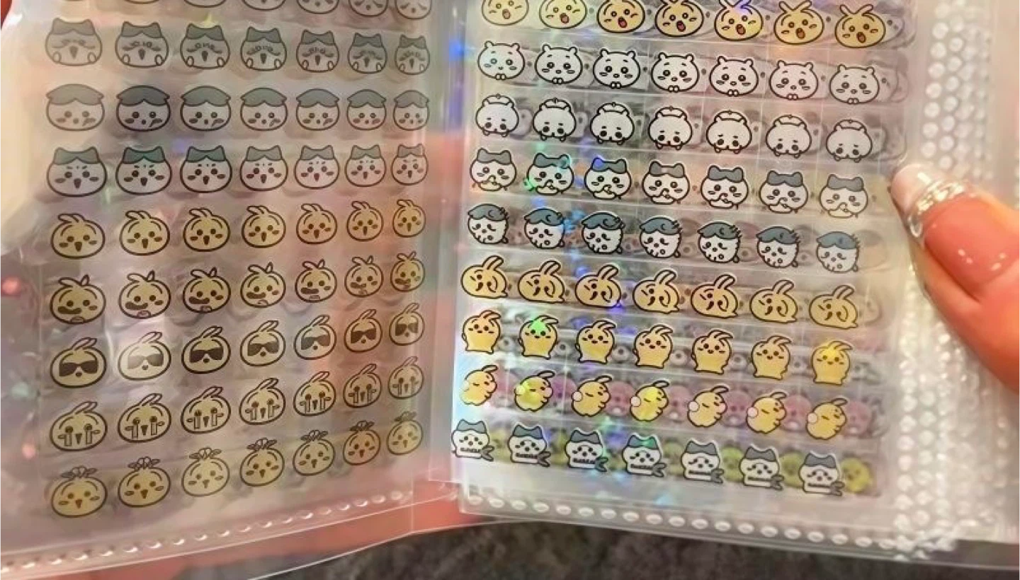 Cute small 4800 stickers w collection book