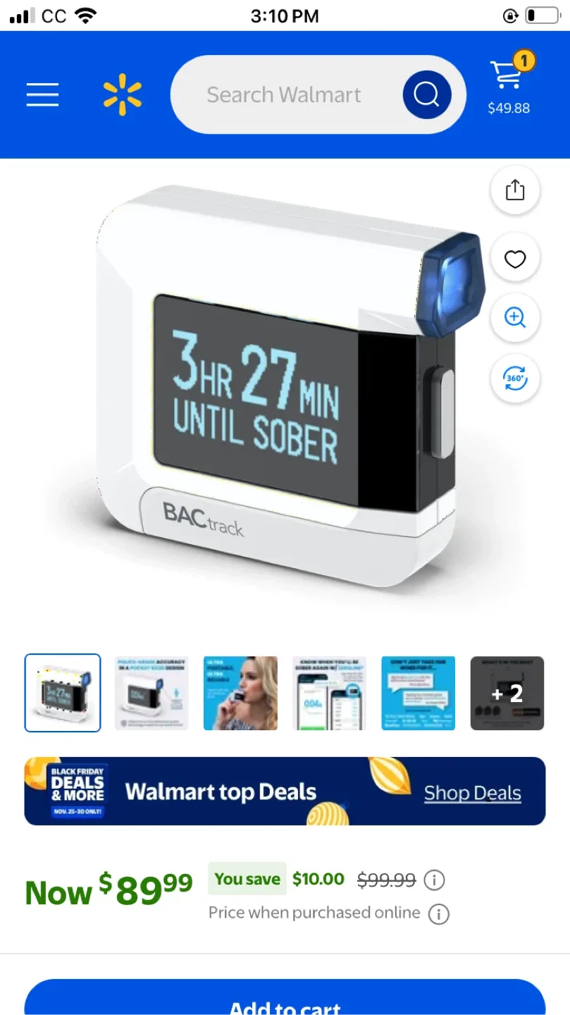 BACtrack Personal Breathalyzer image indicator(10)