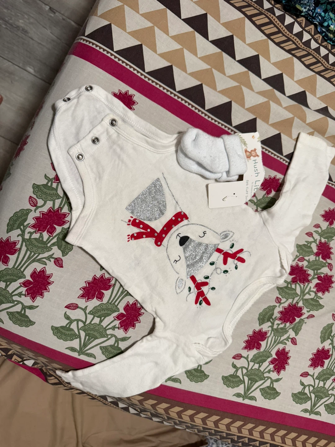 Goldbug Baby's First Christmas Booties - photo 2