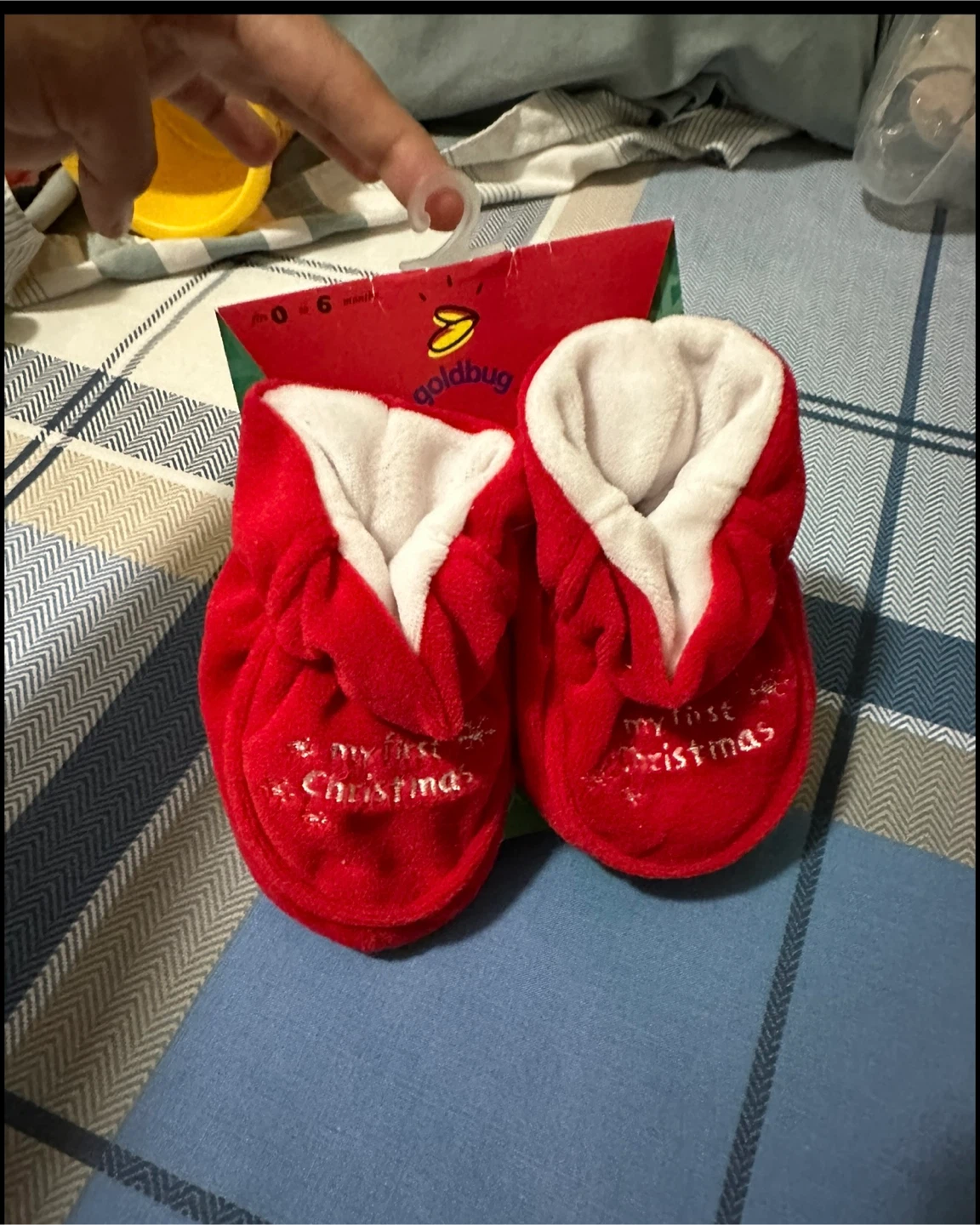 Goldbug Baby's First Christmas Booties