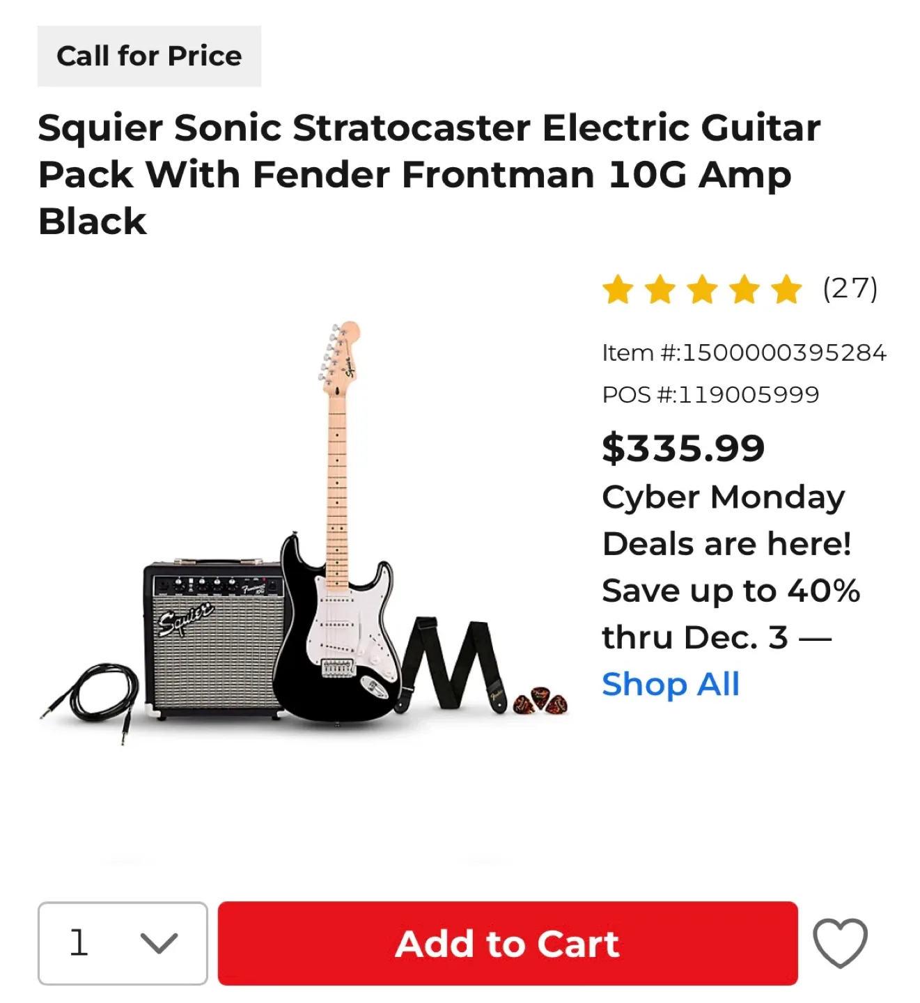 Fender Stratocaster Guitar + Frontman 10G Amp #Cleanout image indicator(10)