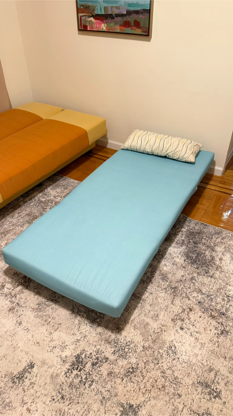Cortesi Home Savion Aqua Convertible Accent Chair Bed - photo 4