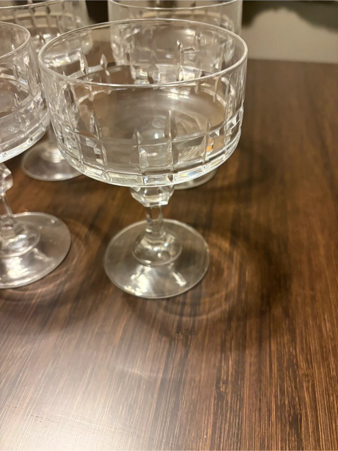 Set of 6 Coupe Glasses #cleanout - photo 2