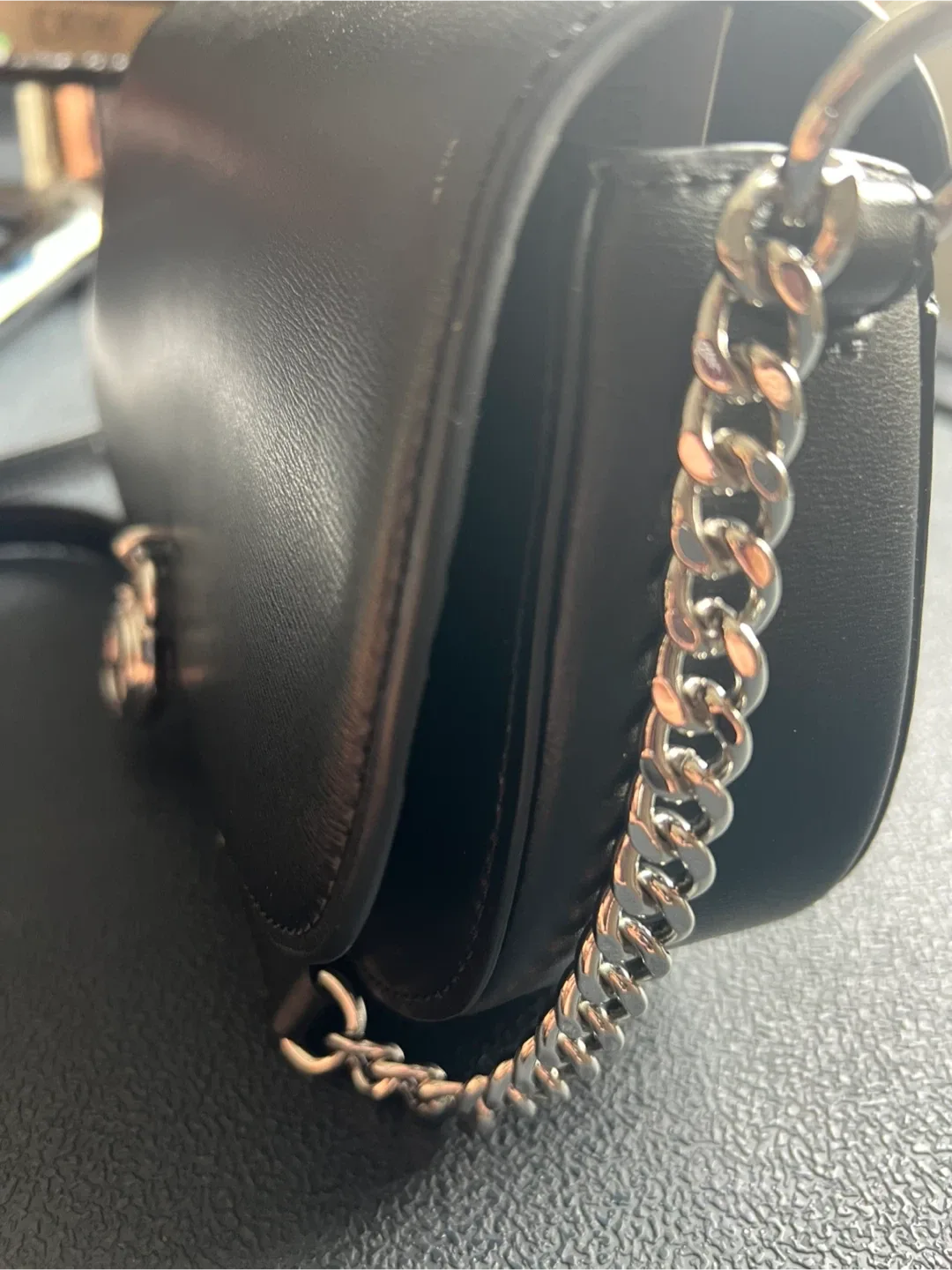 Michael Kors Mila Black Leather Crossbody Bag image indicator(8)