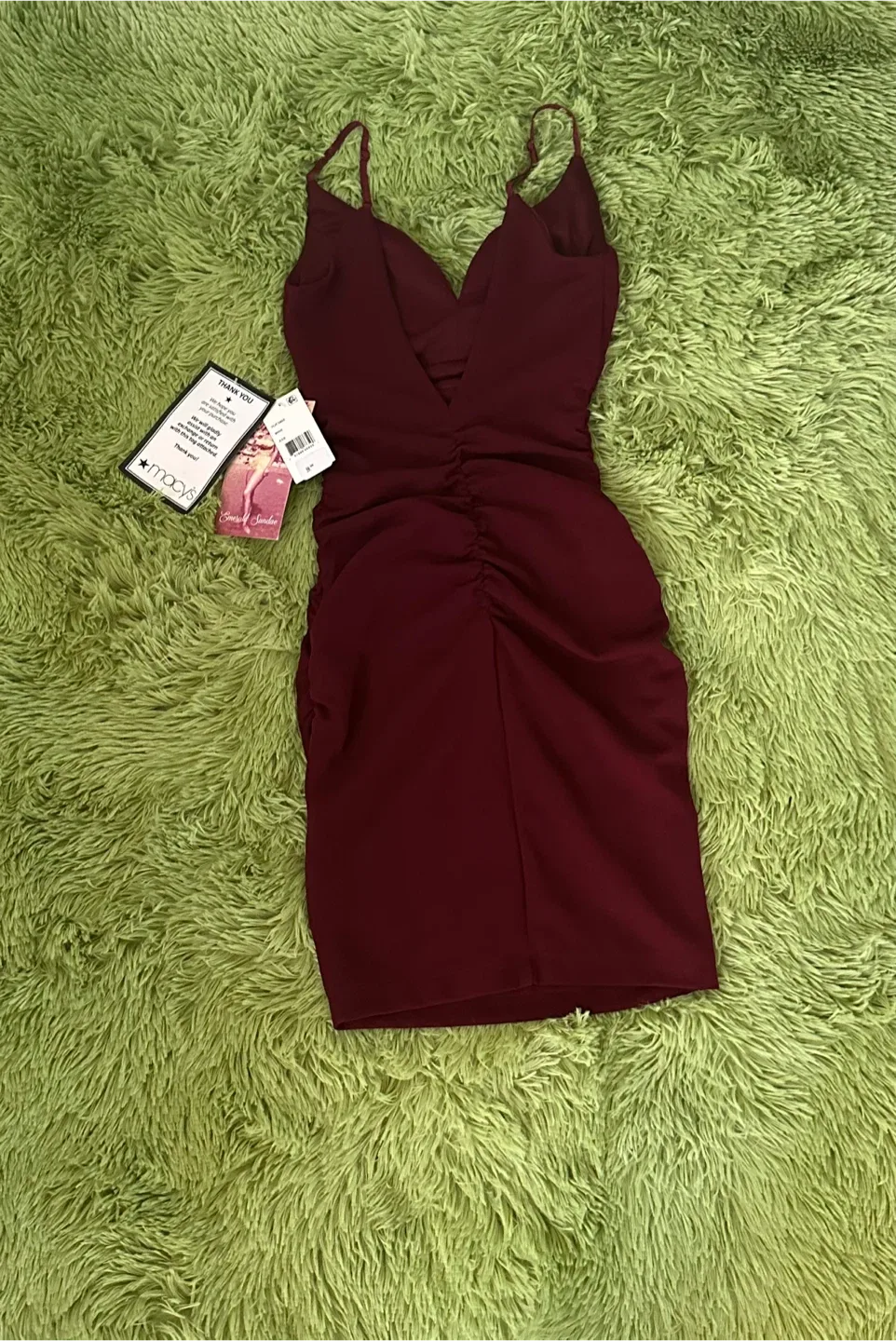 Emerald Sundae Wine Dress XXS image indicator(6)