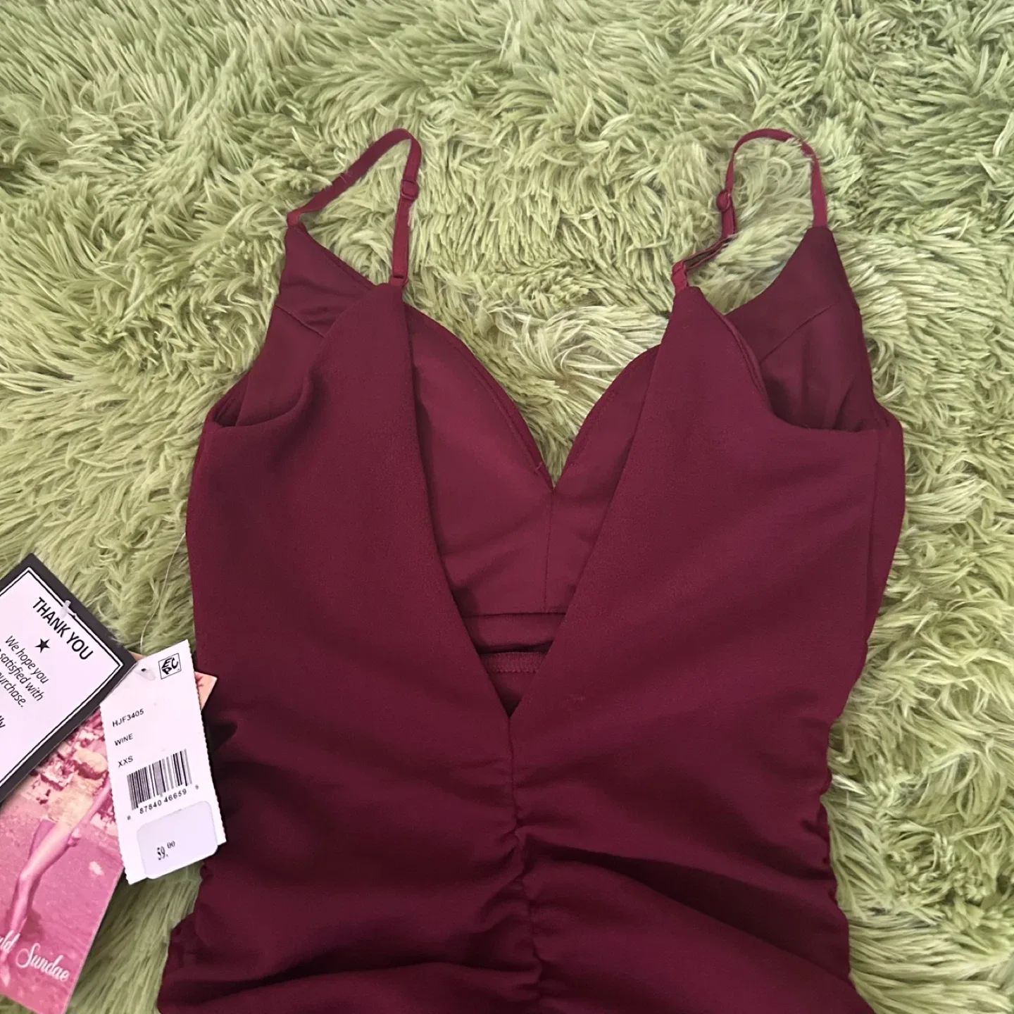 Emerald Sundae Wine Dress XXS image indicator(8)