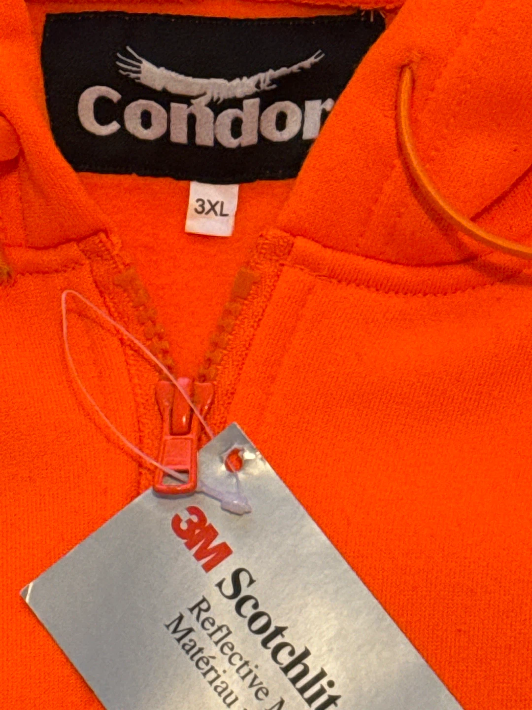 Condor Hi-Vis Orange 3XL Hoodie - photo 3