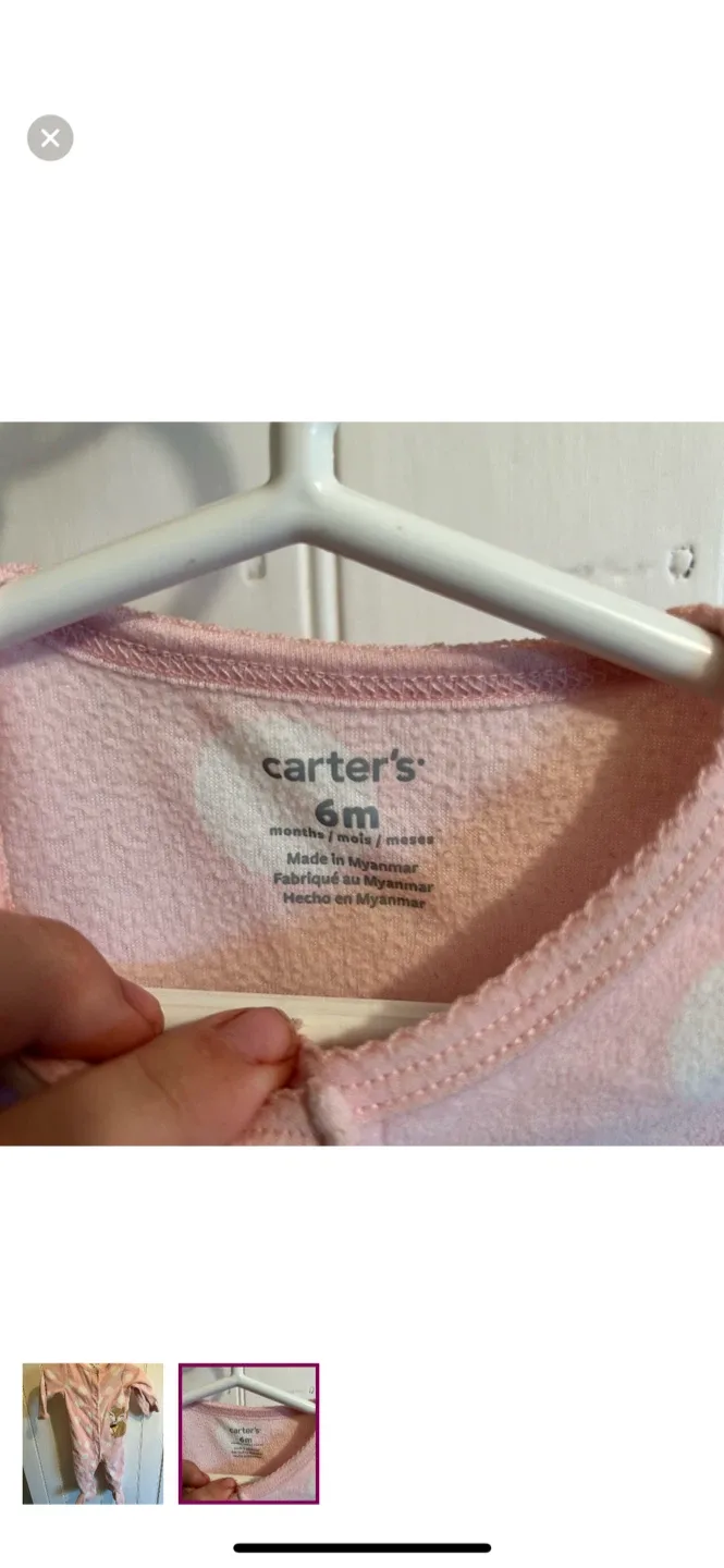 Carter's 6m Pink Polka Dot Sleeper image indicator(2)