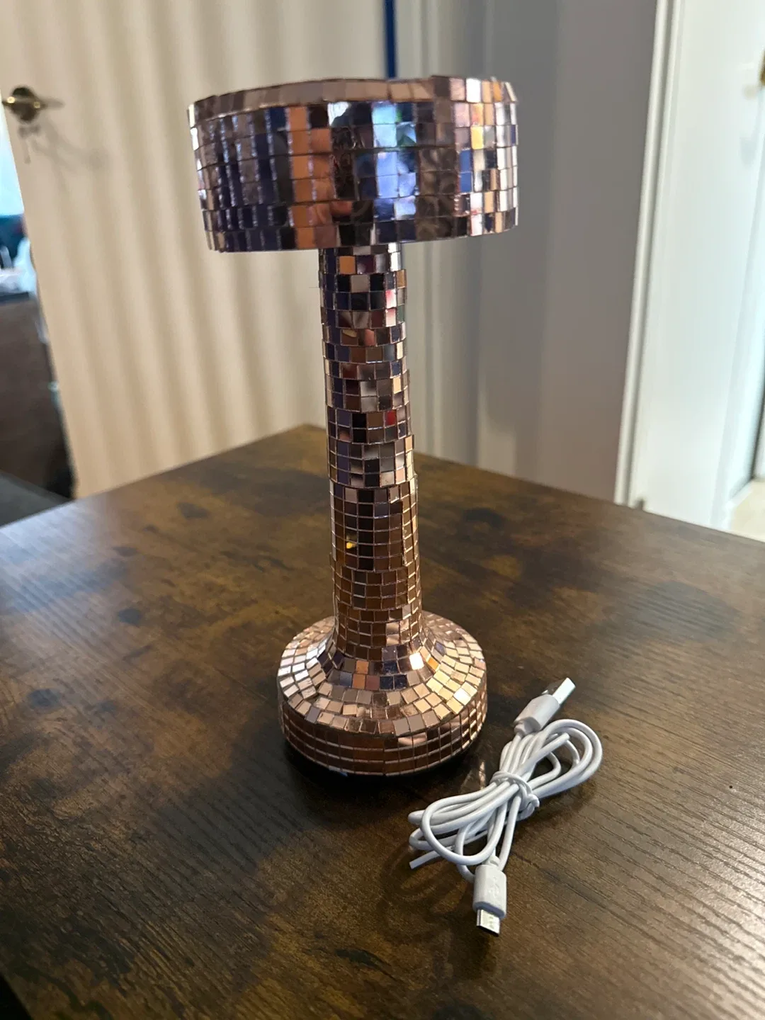 Mosaic Table Lamp - Rose Gold image indicator(4)