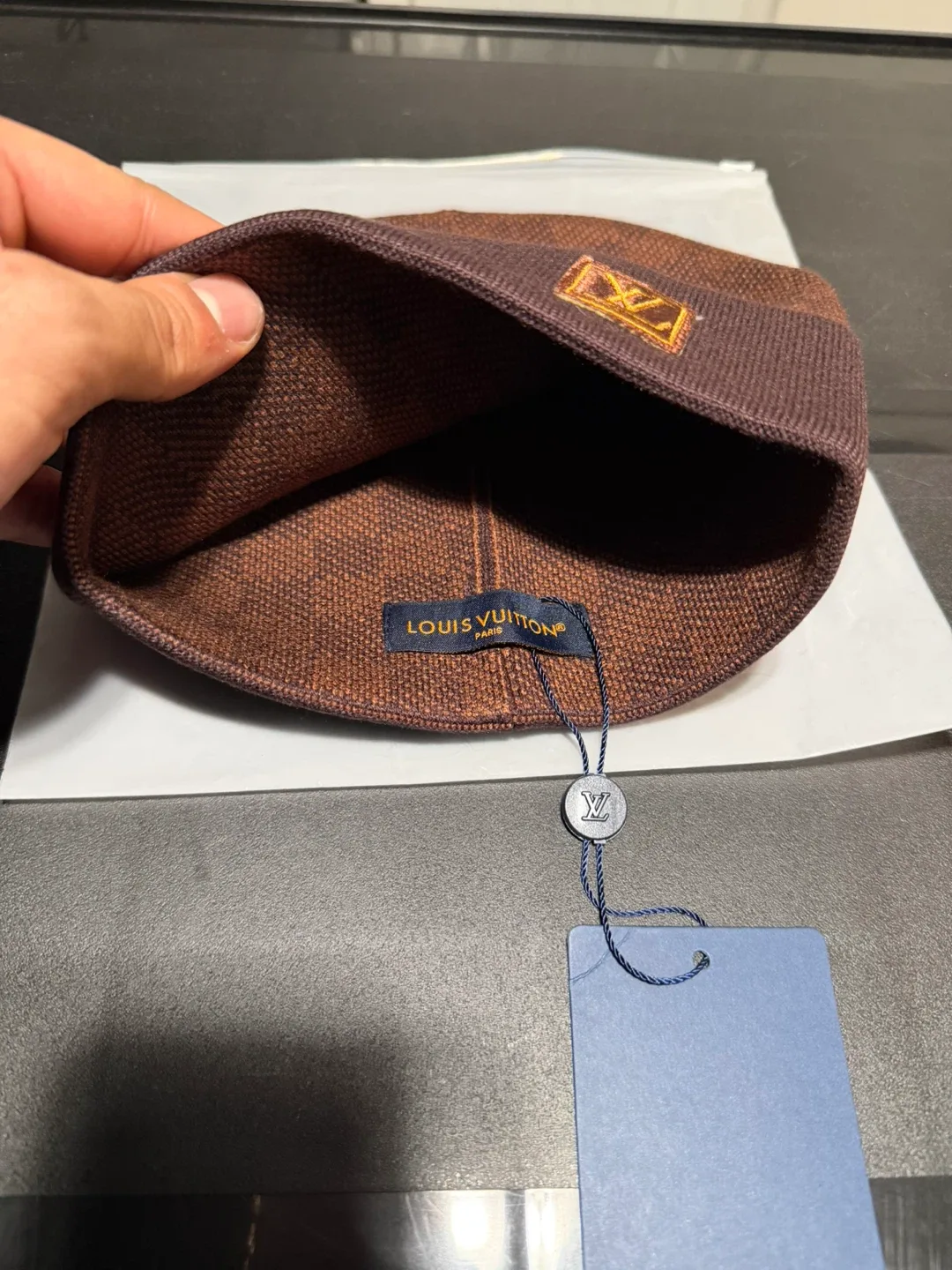Louis Vuitton Brown Beanie Hat image indicator(2)