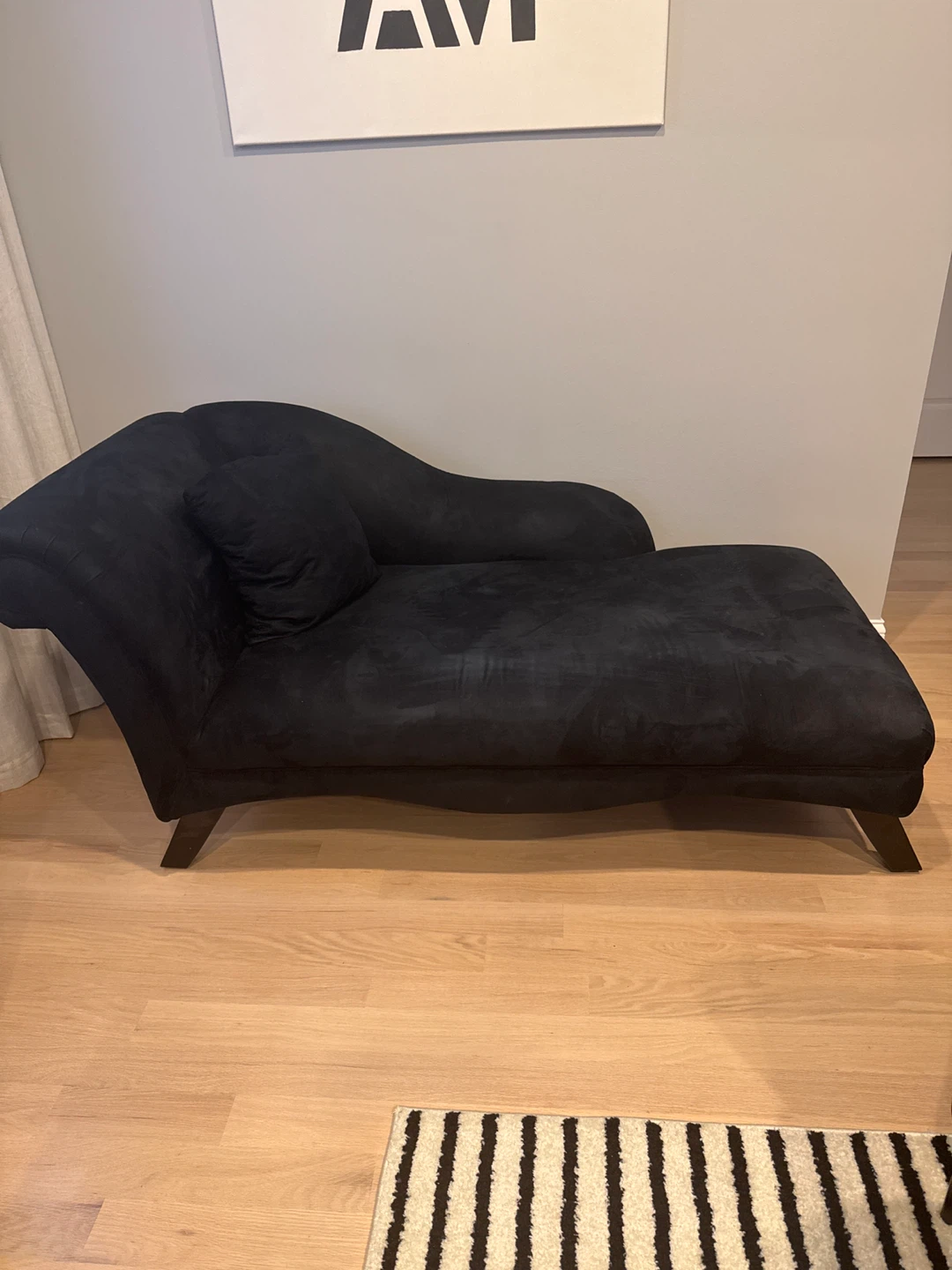 Black Chaise Lounge