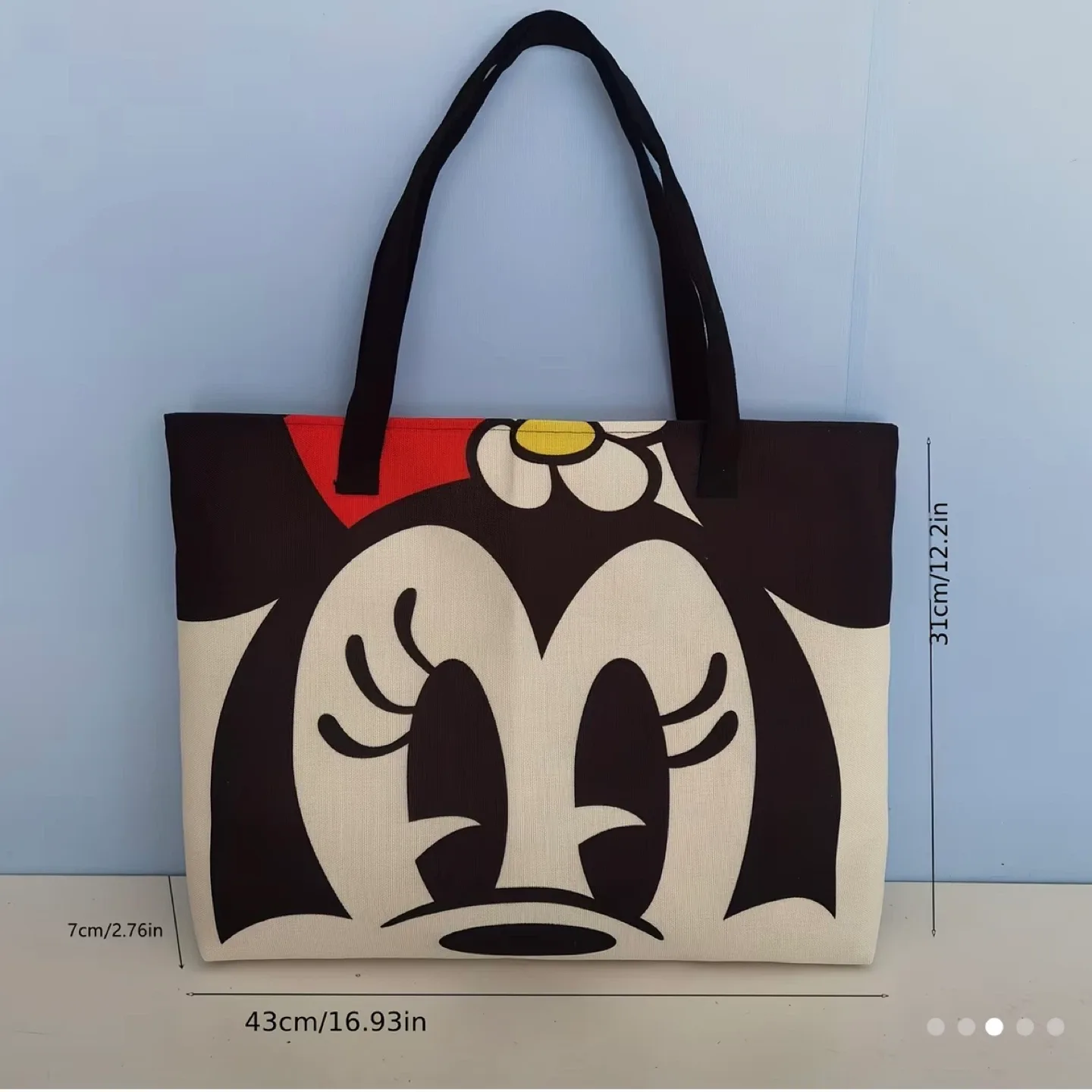 Brand New Large Capacity Minnie Mouse Tote Bag image indicator(3)