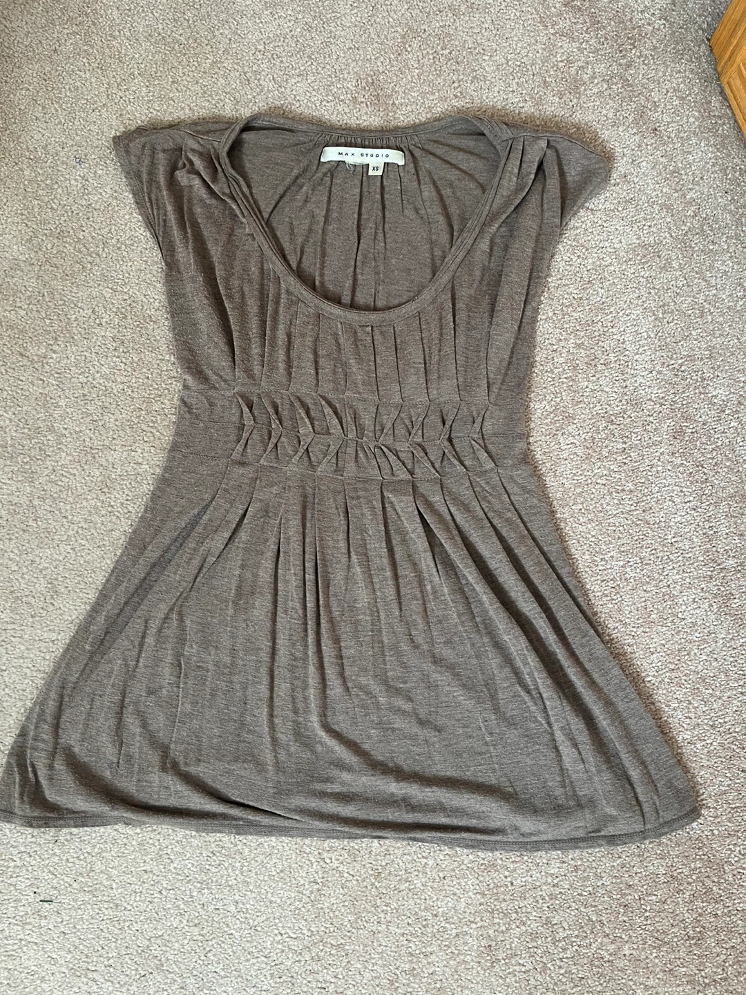 Max Studio XS Brown Top (long) #cleanout