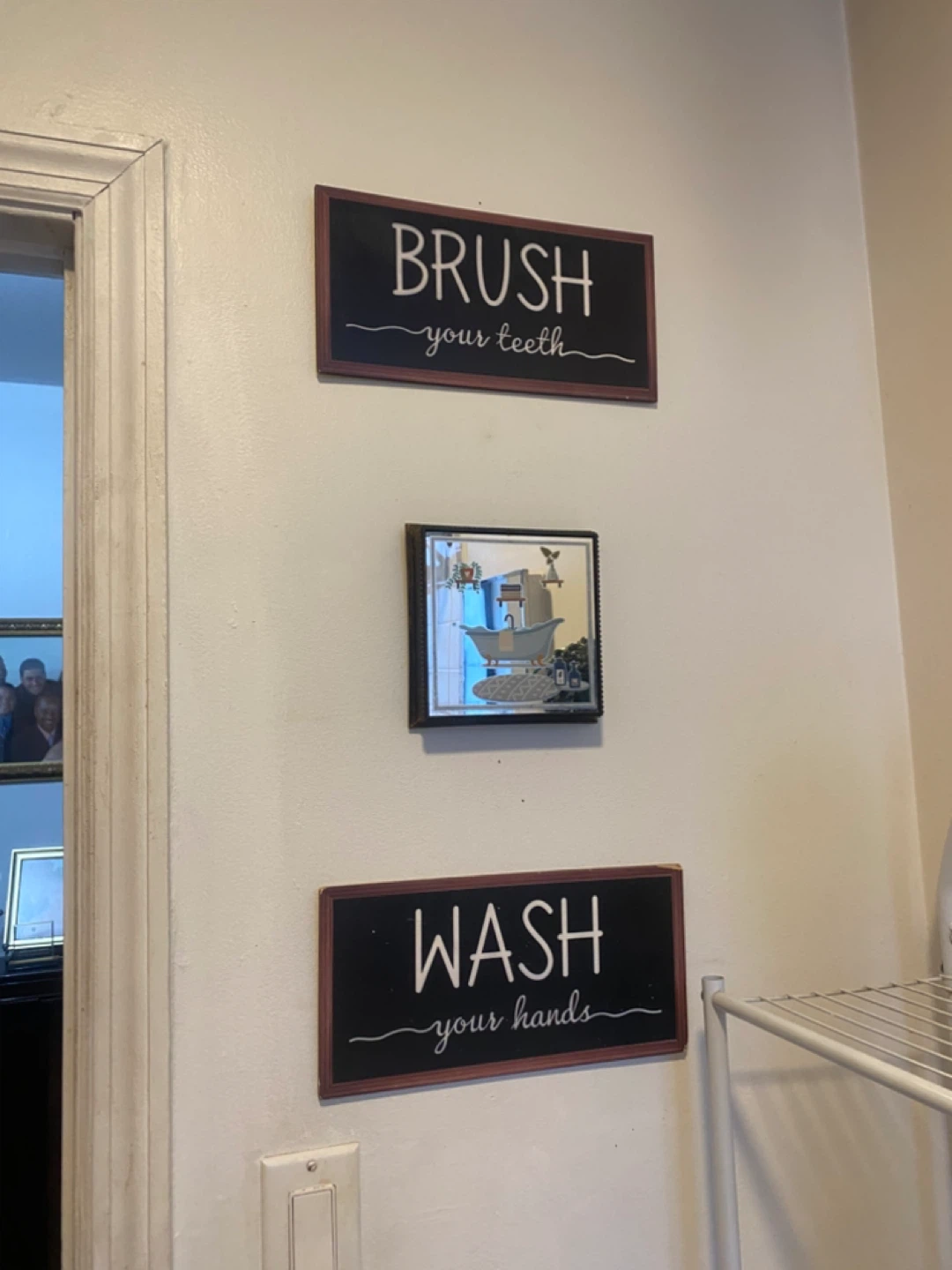 Bathroom Wall Decor - Brush/Wash Signs
