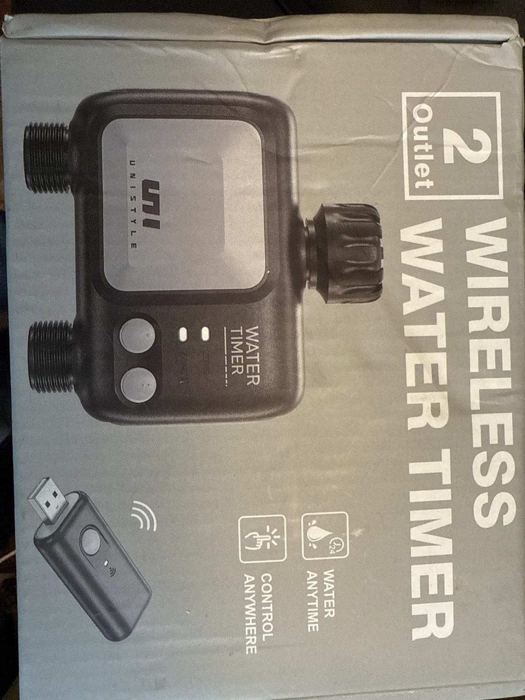 Unistyle 2 Outlet Wireless Water Timer - New