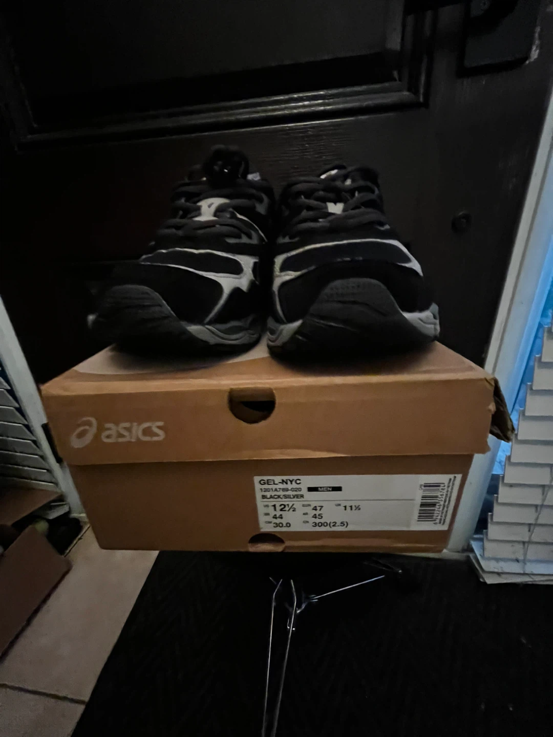 Asics GEL-NYC Black/Silver, Men's 12.5