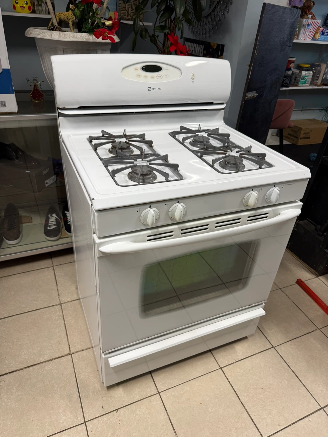 Maytag White Gas Range Stove - photo 3