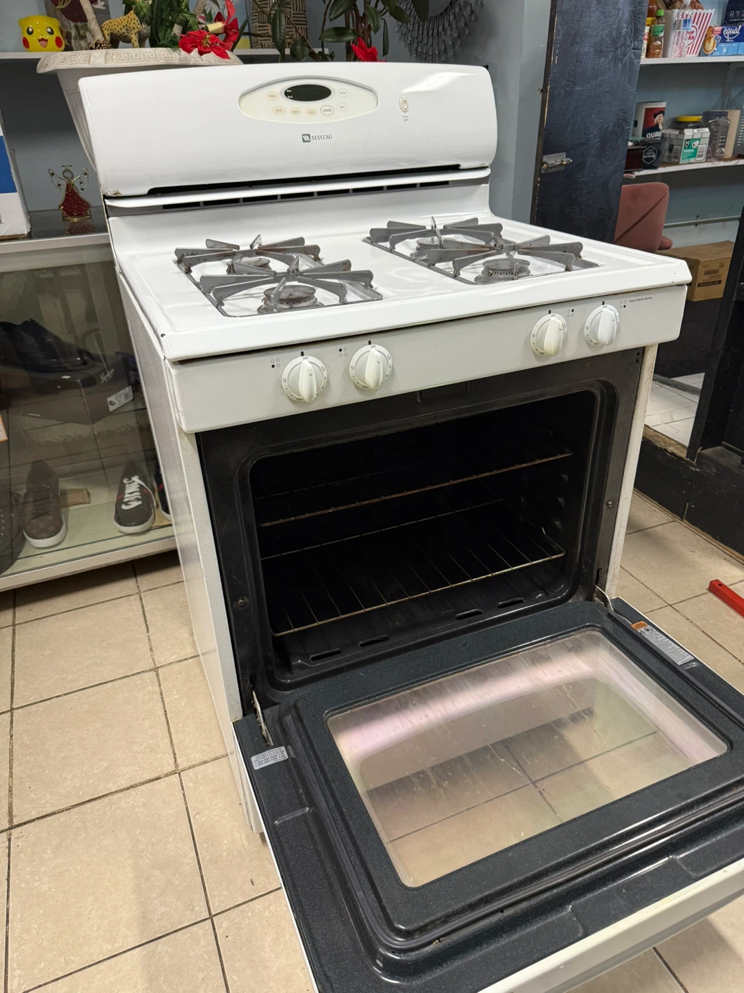 Maytag White Gas Range Stove - photo 2
