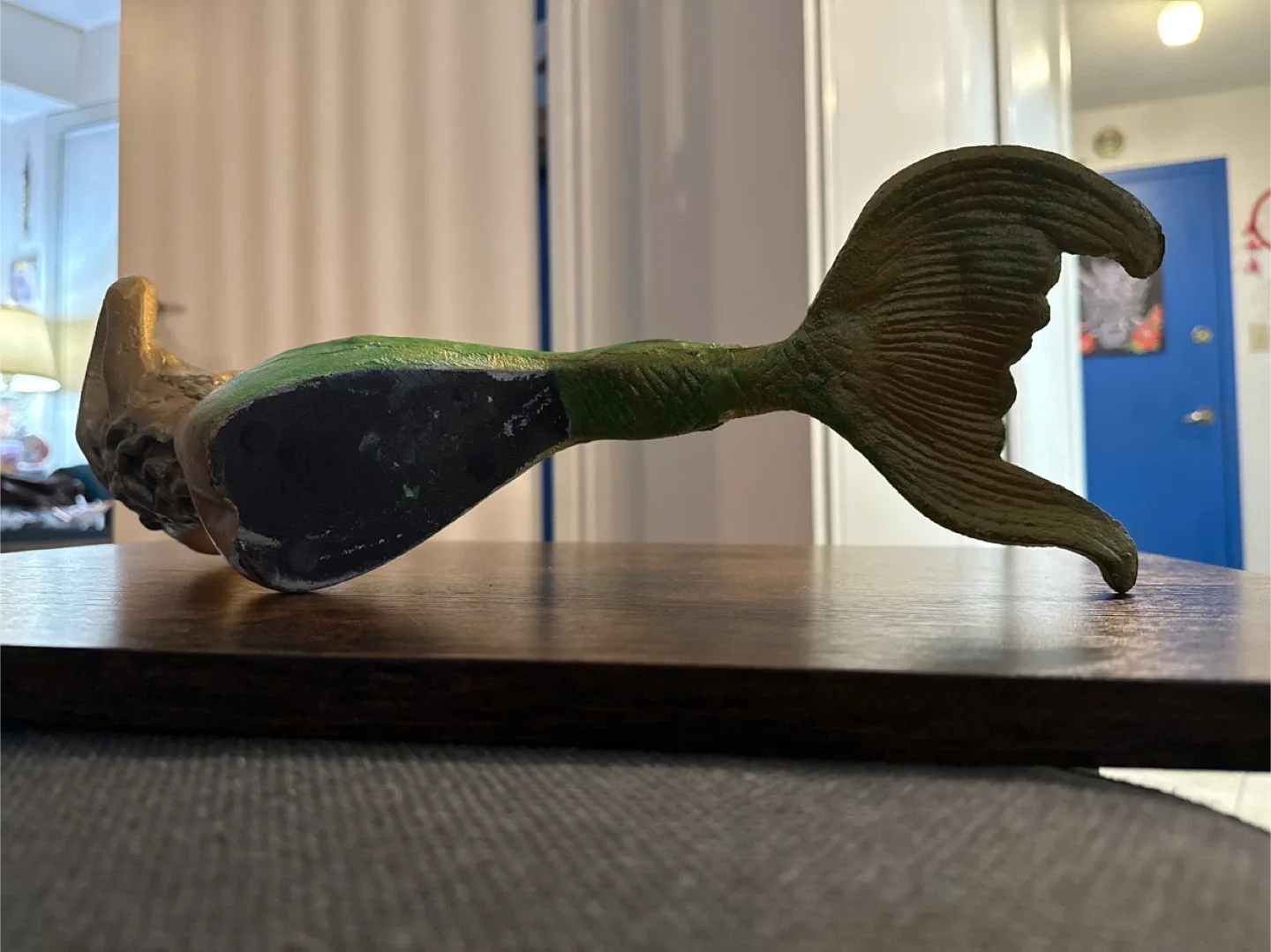 Mermaid Statue - Gold & Green doorstop image indicator(3)