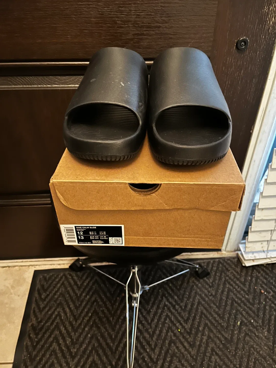 Nike Calm Slides - Black - Men's Size 13