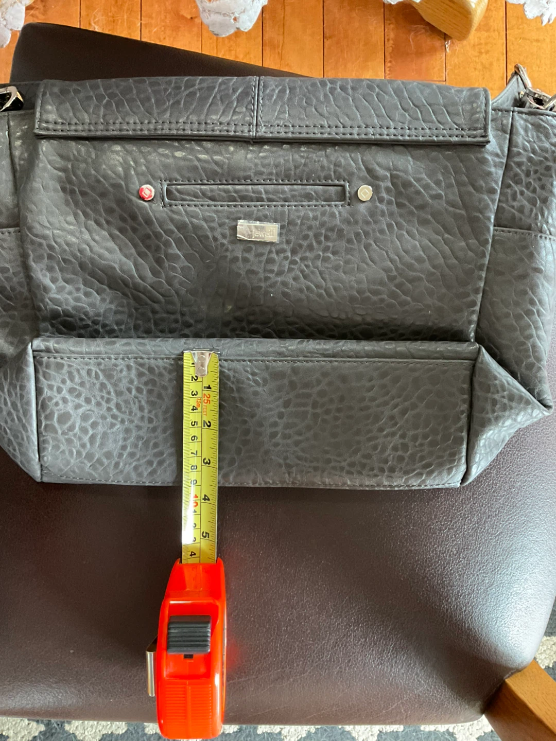 Jewell by Thirty-One Gifts Gray Leather Handbag - photo 4
