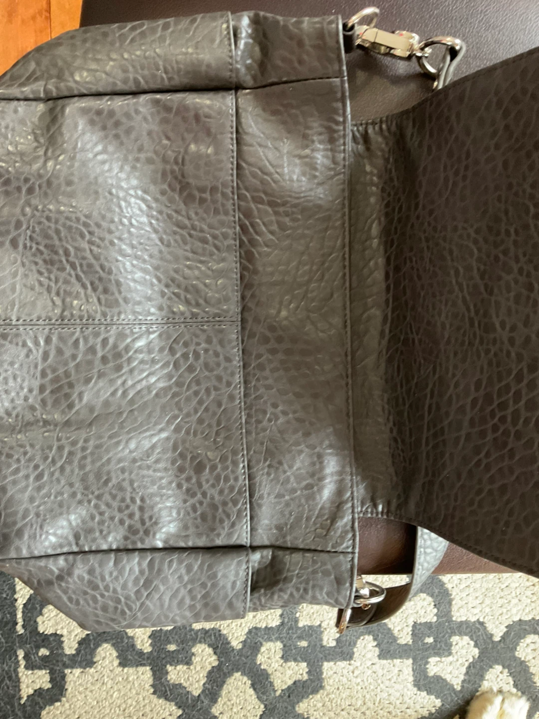 Jewell by Thirty-One Gifts Gray Leather Handbag - photo 3