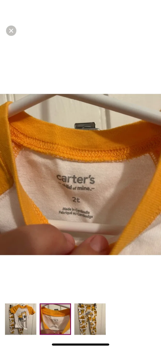 Carter's 2T Excavator Pajama Set image indicator(2)