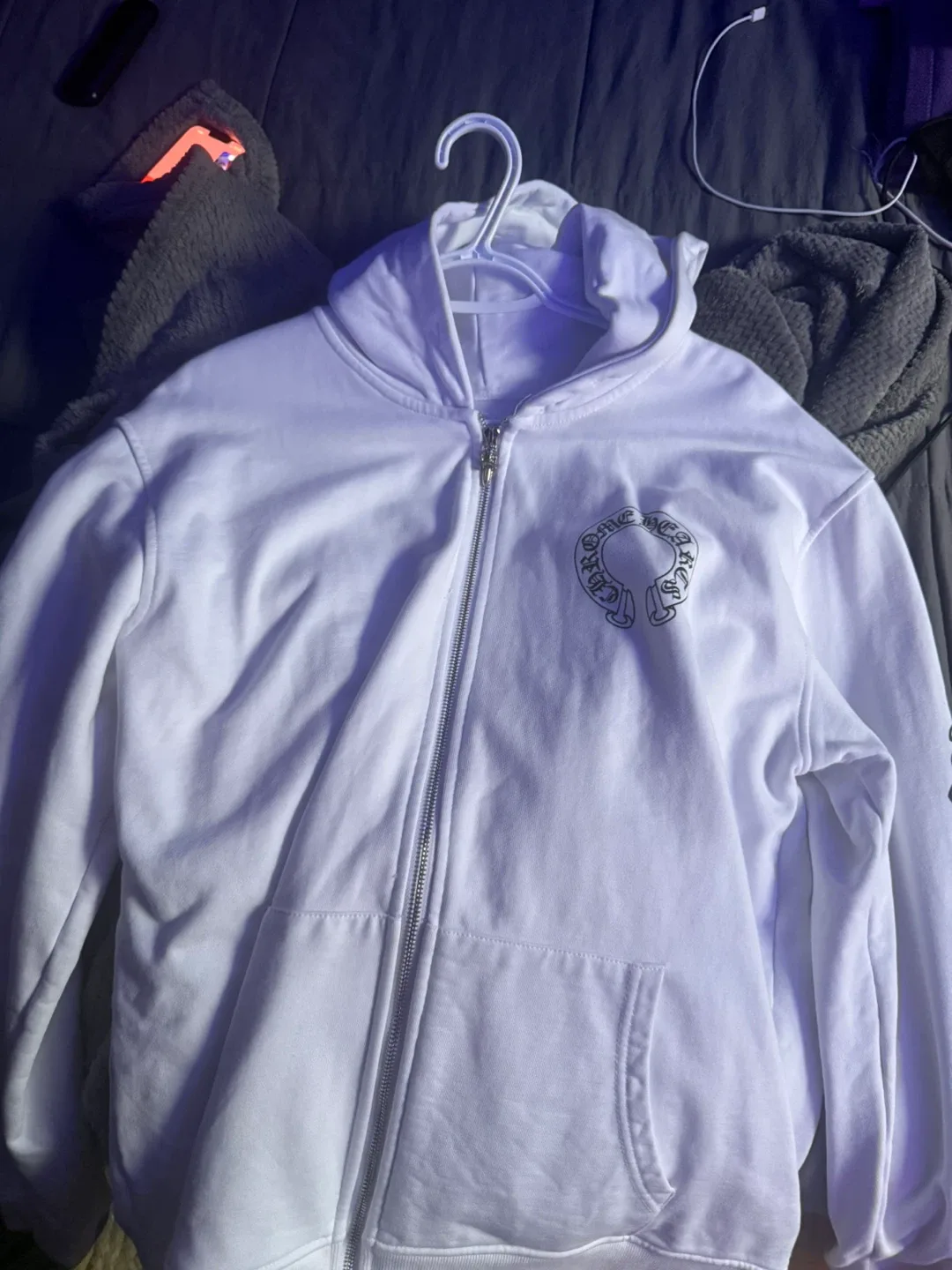 Chrome Hearts White Hoodie image indicator(2)