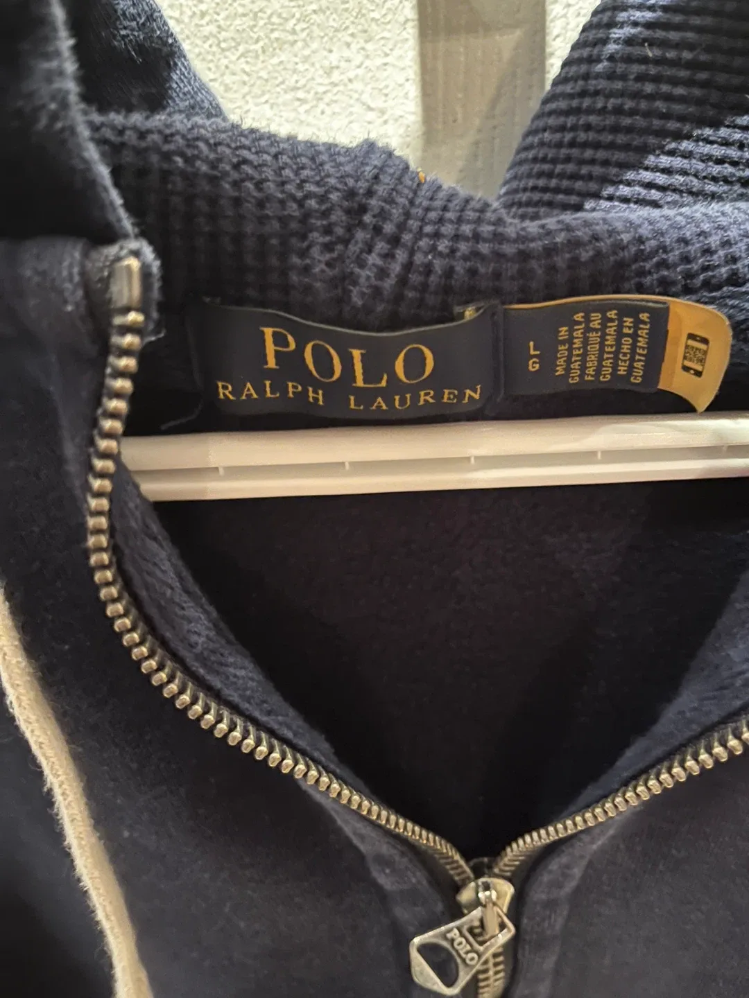 Polo Ralph Lauren Navy Blue Hoodie - Size L image indicator(2)