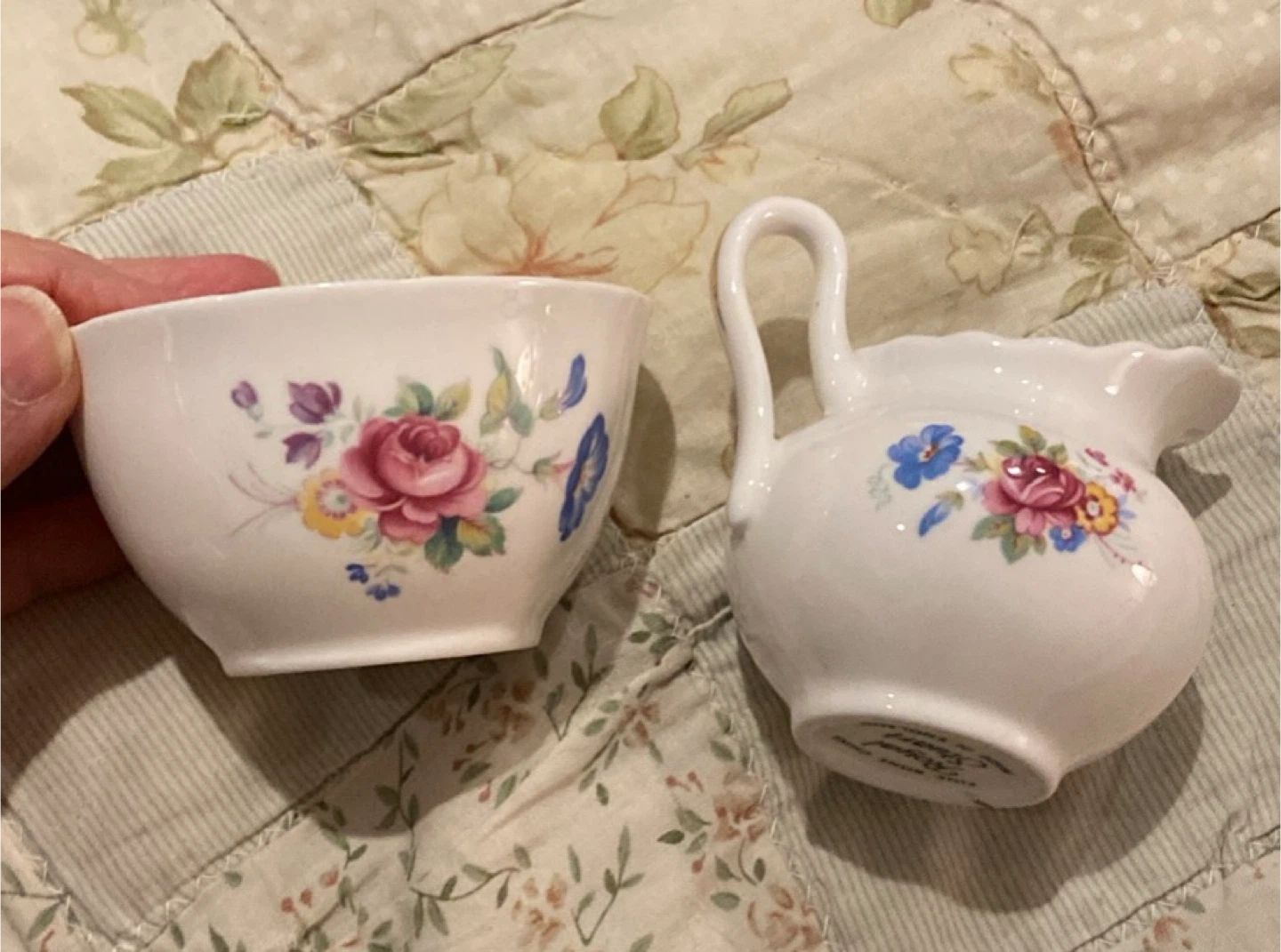 Royal Stuart Bone China Tea Cup & Creamer Set