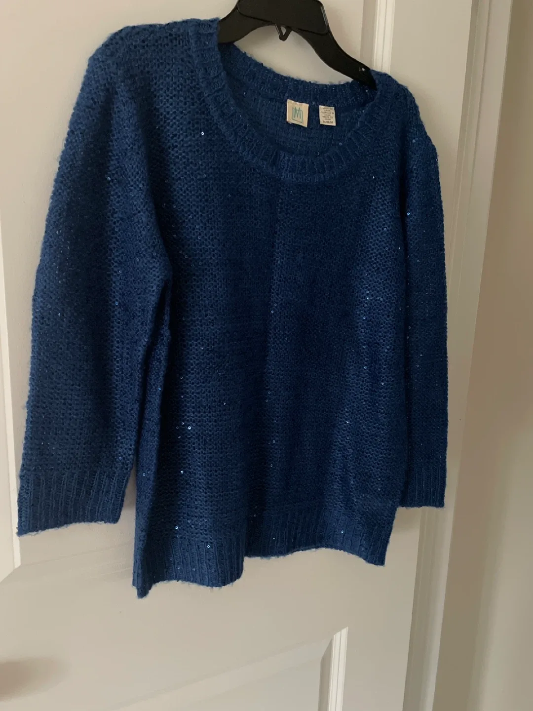 Like new Blue Sparkle Sweater - Size M