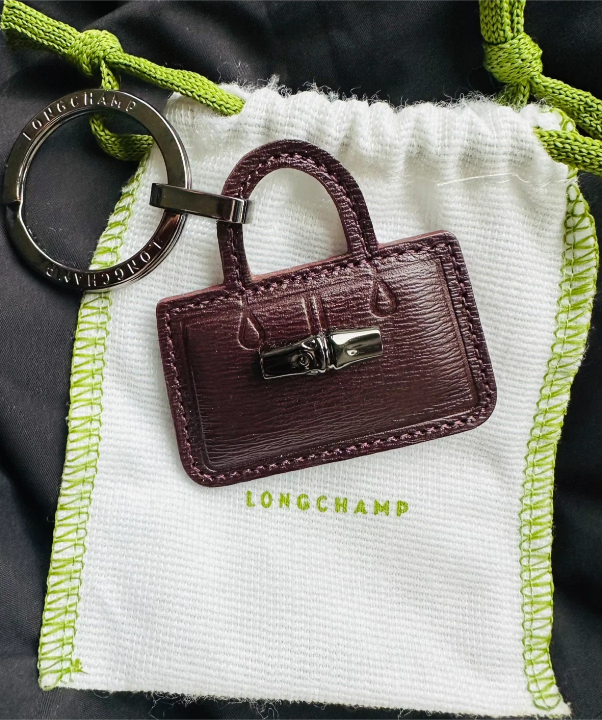 #Cleanout - Longchamp Leather Bag Keychain $50