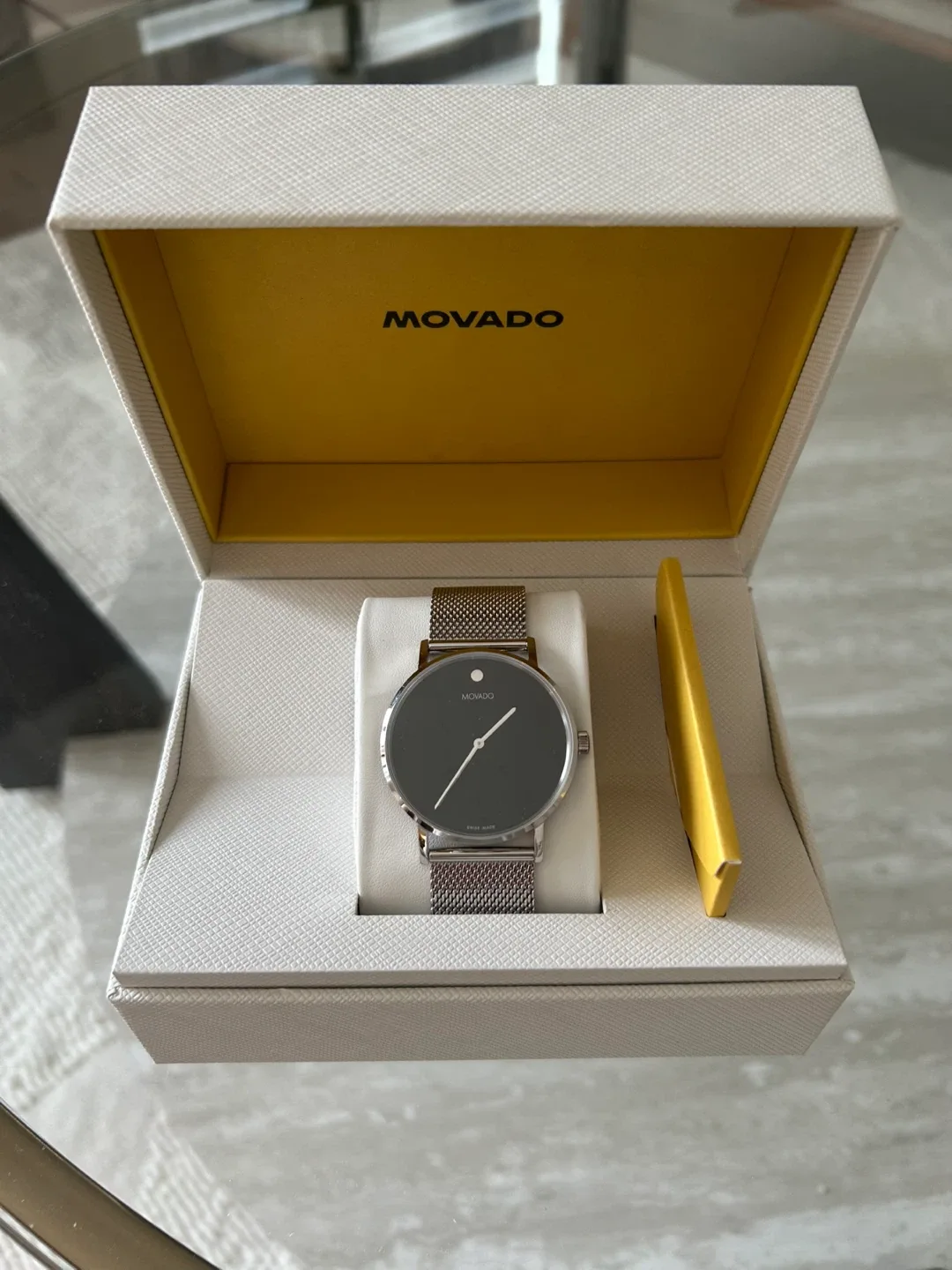 Movado Watch with Mesh Band