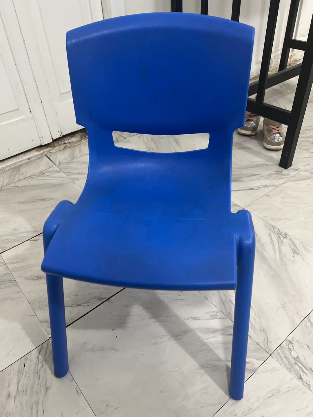 Blue Plastic Kids Chair