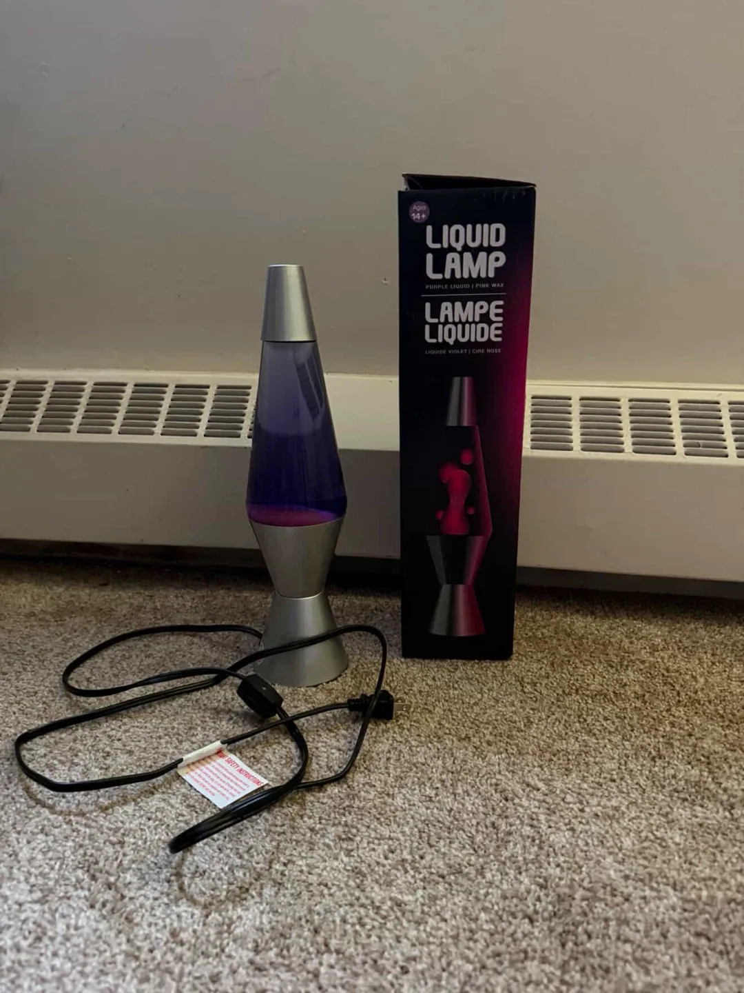 Liquid Lamp Purple Liquid Pink Wax