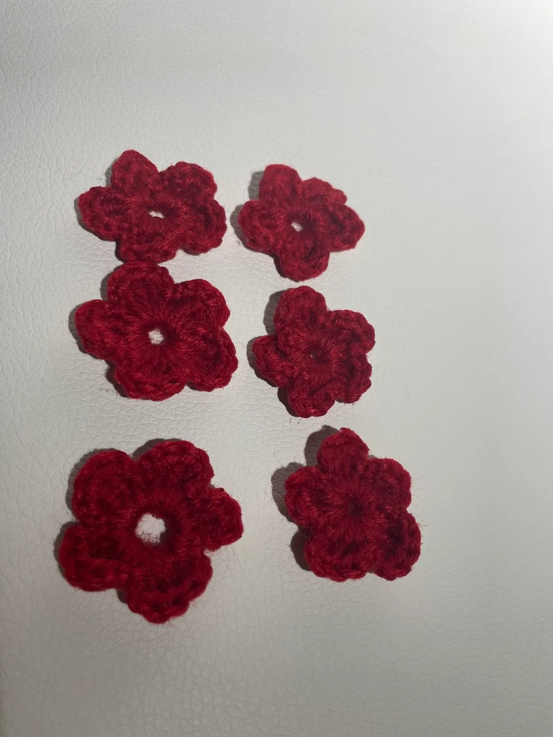 Red Flower buttons