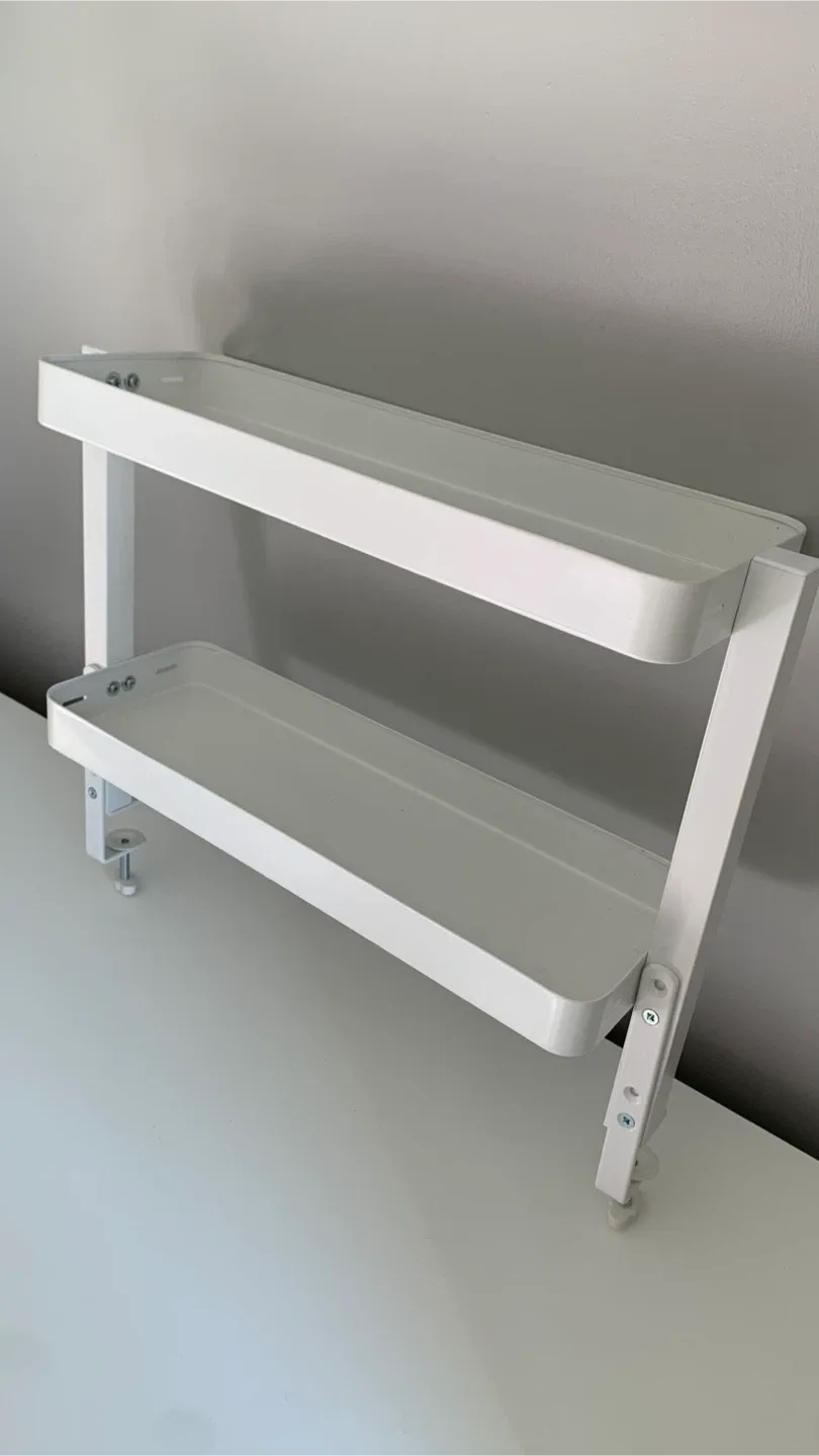 White IKEA Desk Shelf Organizer