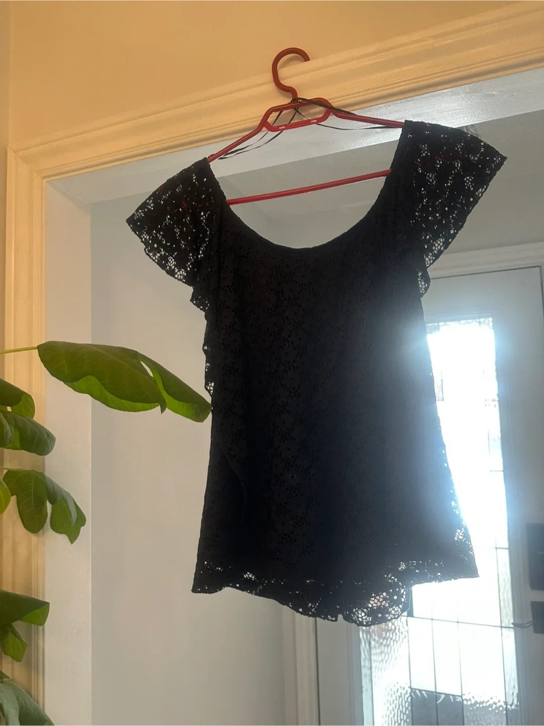 Black Lace Top (Small).