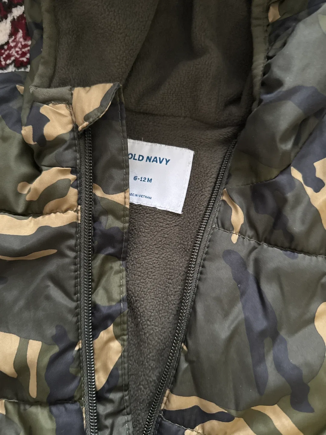 Old Navy Camo Puffer Onesie - 6-12M image indicator(2)
