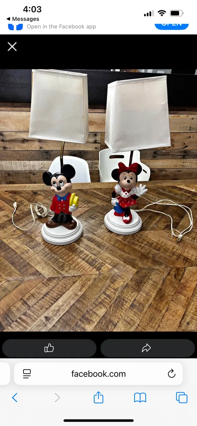 Disney ceramic lamps #Cleanout