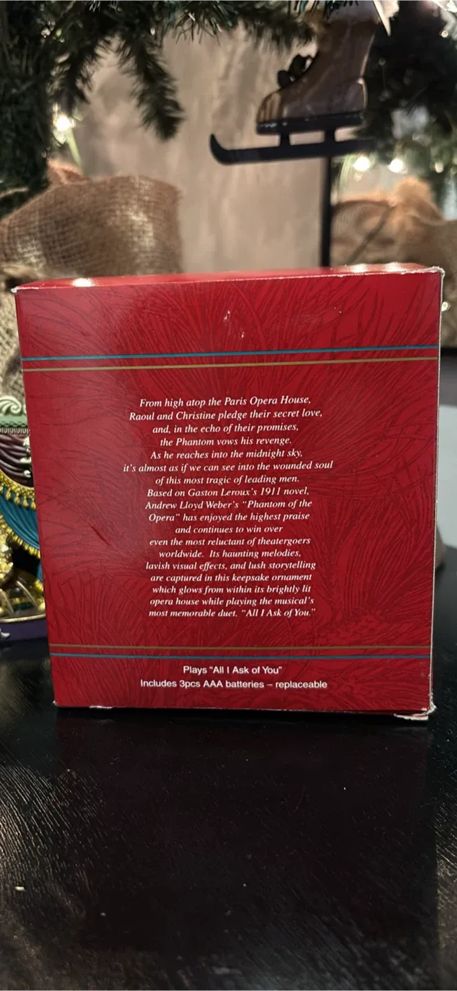 Carlton Cards Phantom of the Opera Ornament image indicator(2)