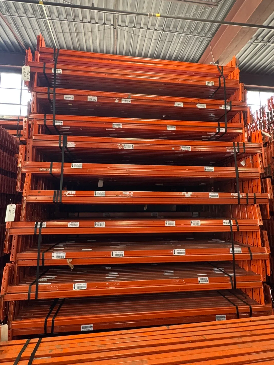 Used pallet racking Beams 8’ long x 3” thick image indicator(3)