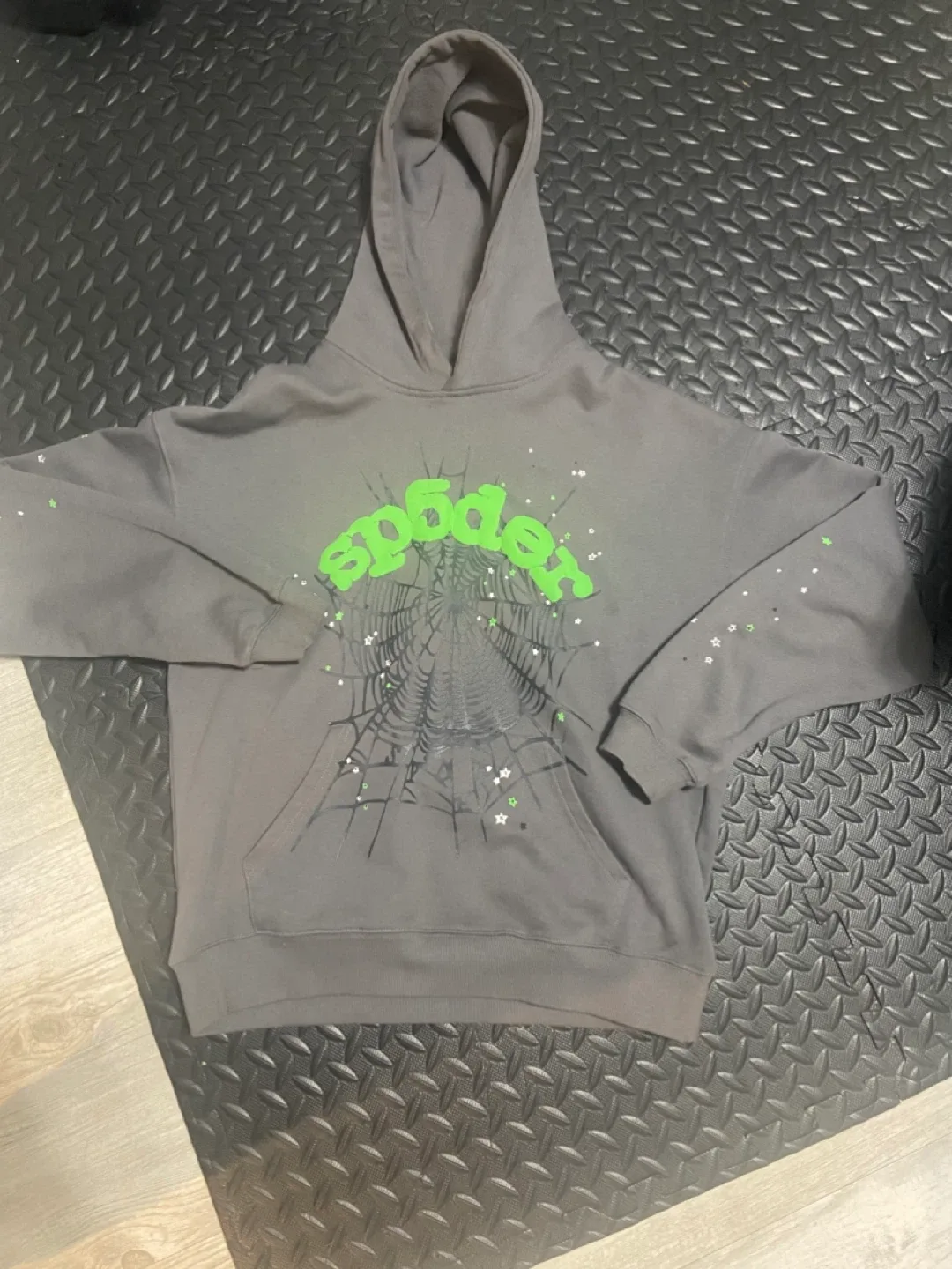 Sp5der grey hoodie
